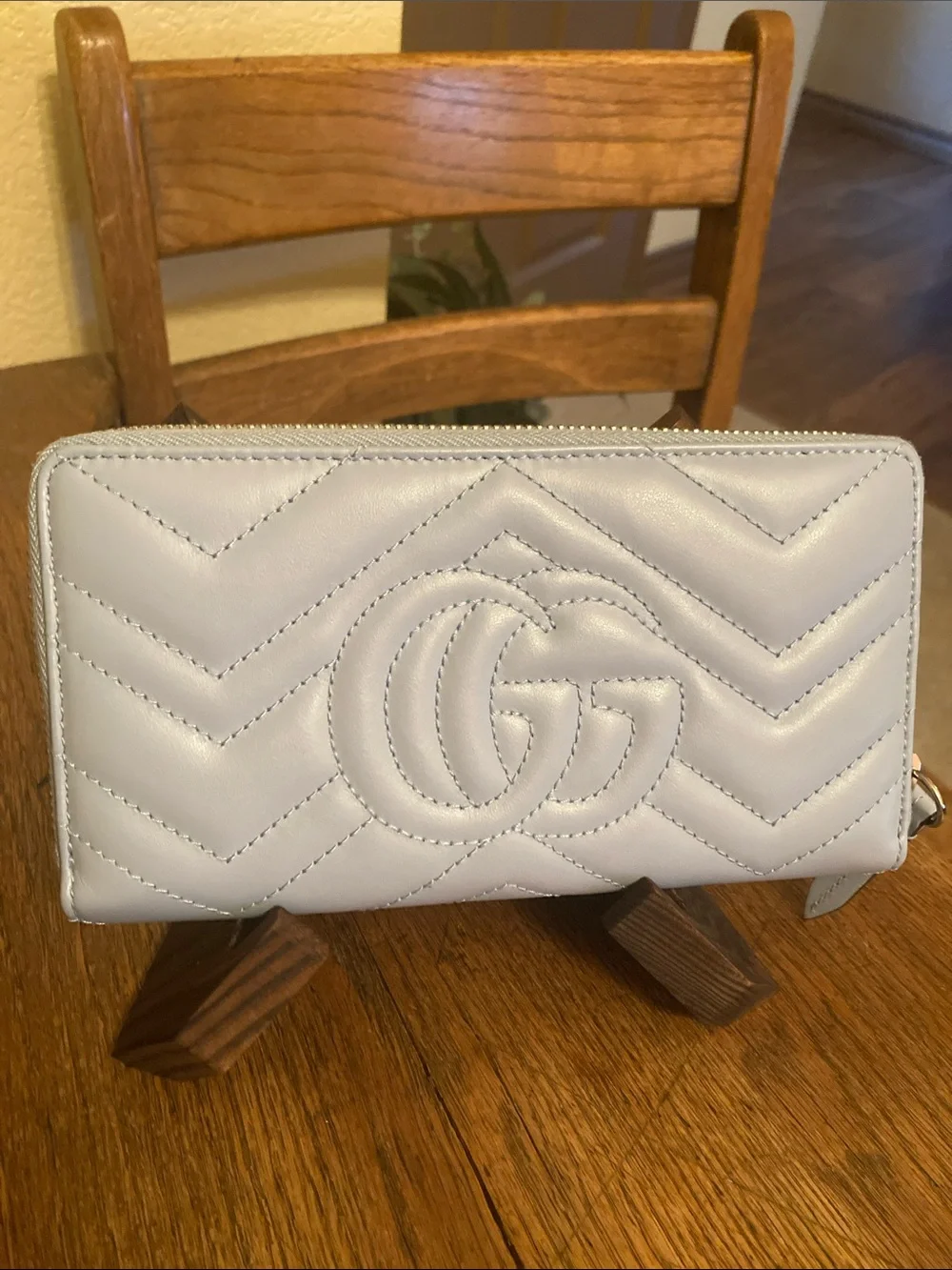 Gucci Calfskin Matelasse GG Marmont Zip Around Wallet Limited Edition w/DB NWOT - Picture 3 of 12